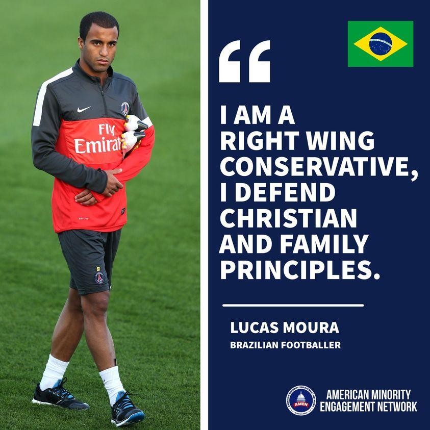 Brazilian soccer player comes out as Conservative!
